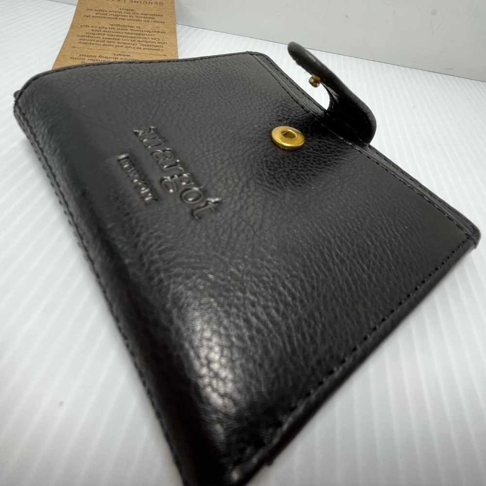 Genuine Leather Lizzie Compact Bifold Wallet by Margot New York - Picture 8 of 16